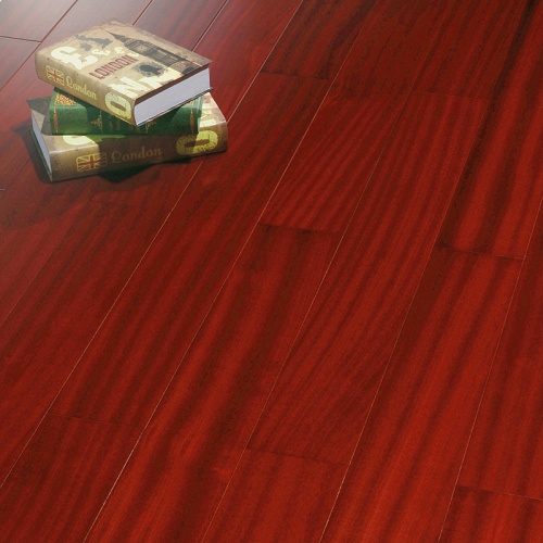 宏耐S203实木复合地板多层实木地板沙比利红