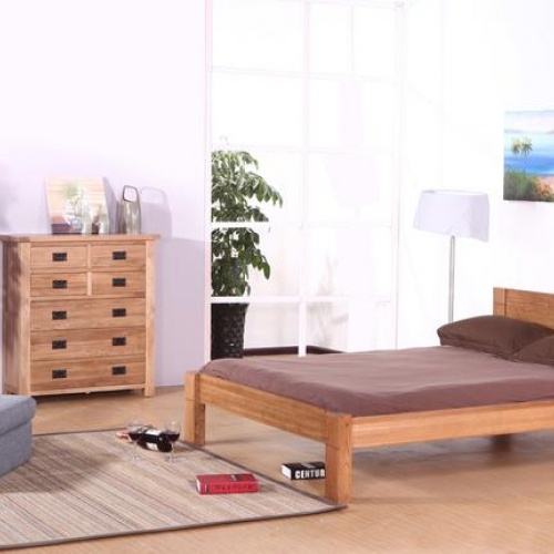 日式床双人床实木床