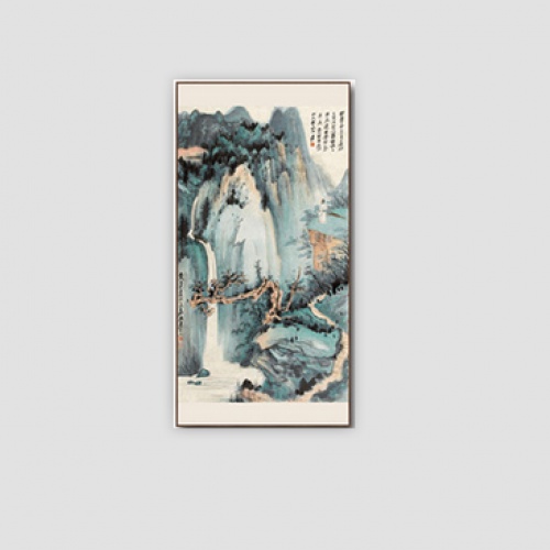 新中式装饰画客厅现代挂画墙画餐厅水墨壁画玄关画过道竖版办公室-款式