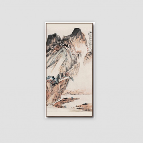 新中式装饰画客厅现代挂画墙画餐厅水墨壁画玄关画过道竖版办公室-款式