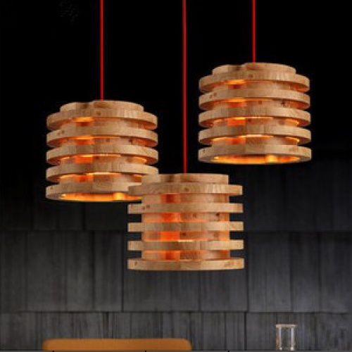 北欧宜家设计师实木灯具 创意餐厅阳台走廊酒吧酒店吊灯 