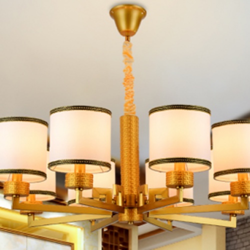 新中式吊灯古典金大气客厅吊灯茶楼餐厅装饰led工程灯具