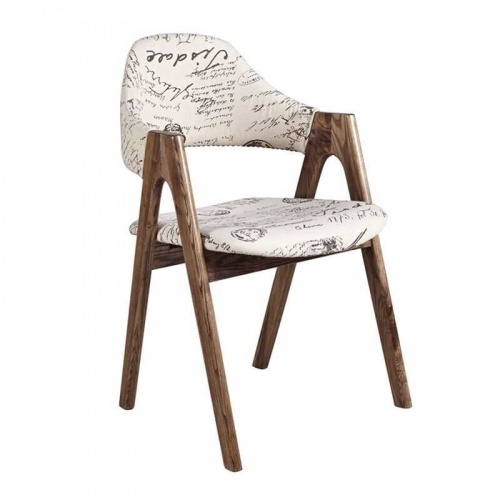实木椅子餐椅休闲椅咖啡椅电脑椅北欧创意布艺椅子