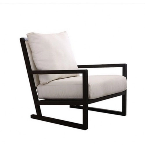 新中式后现代实木单人沙发椅