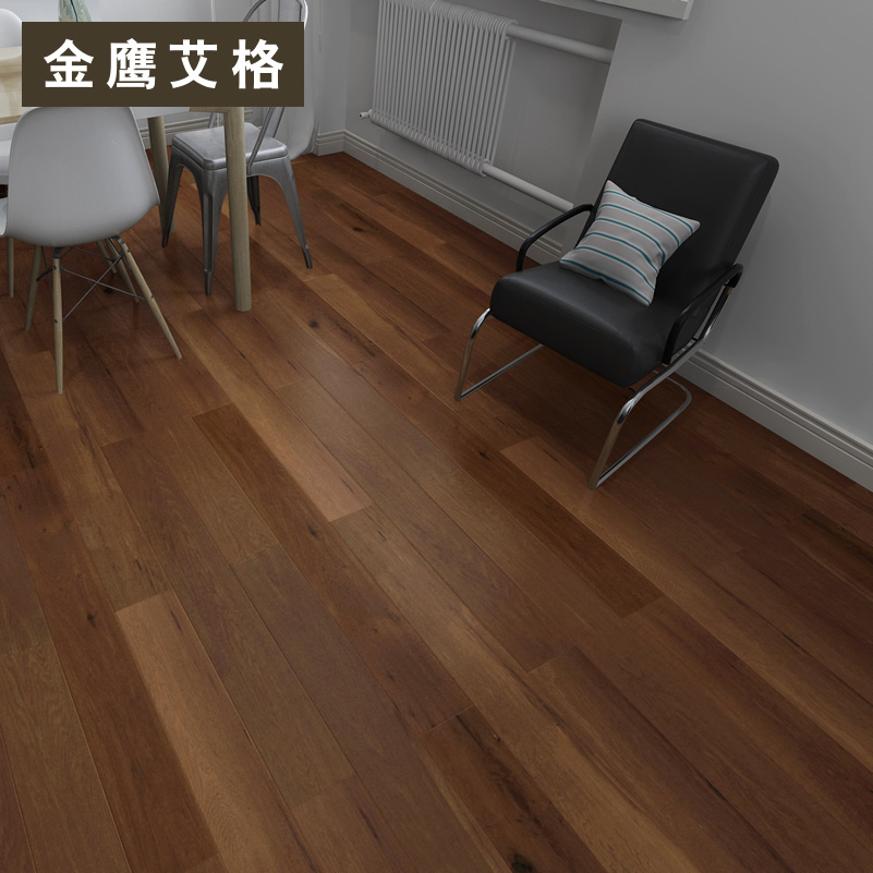 金鹰艾格木地板平口实木复合地板环保非醛橡木地板DS6021