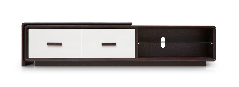 施华洛库朗系列简约现代咖啡色实木电视柜