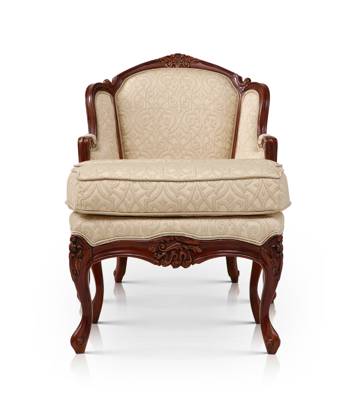 大公馆温莎堡系列欧式真丝布金色布艺沙发