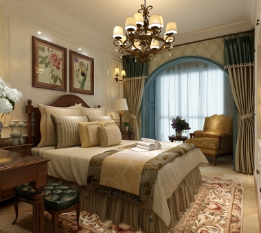 地中海风情温馨的卧室
