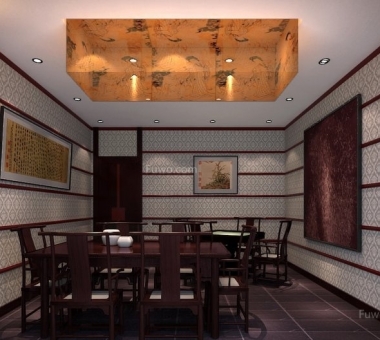 中式茶馆餐厅设计效果图.jpg
