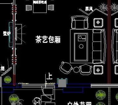 茶室包厢装修效果图