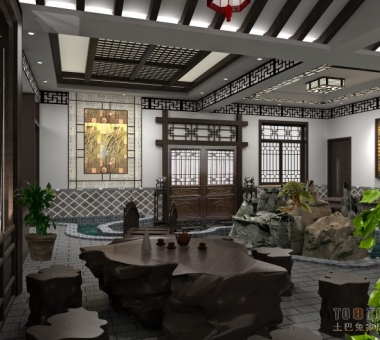茶室装修效果图