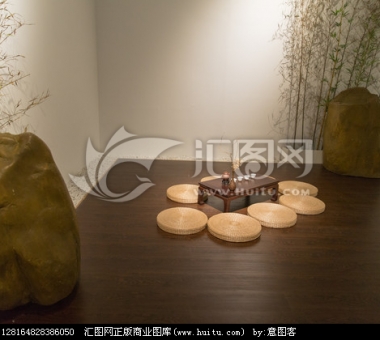 禅式茶室装修效果图