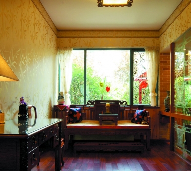 63_这个玄关茶室惊艳了多少人,这个古典而又价值不菲的中式罗汉床映称着.jpg