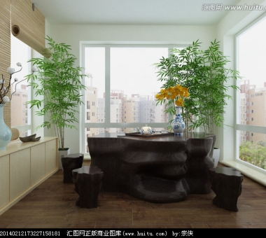 家庭茶室装修效果图