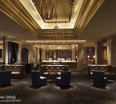 高端酒店装修效果图