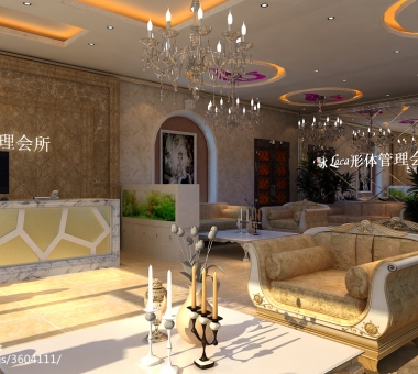 美容院装修效果图
