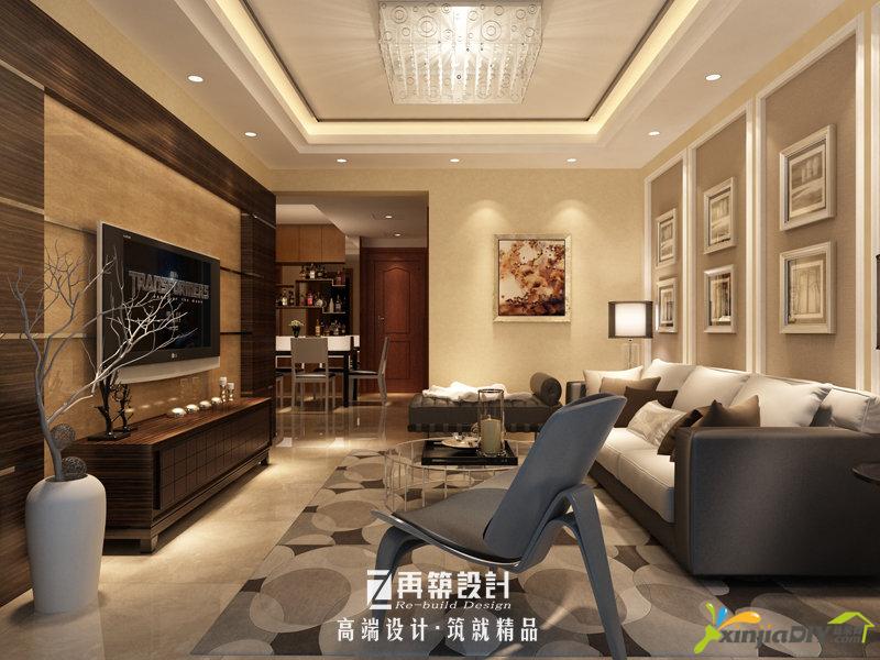 10万打造92平鑫苑世家现代精装-客厅.jpg
