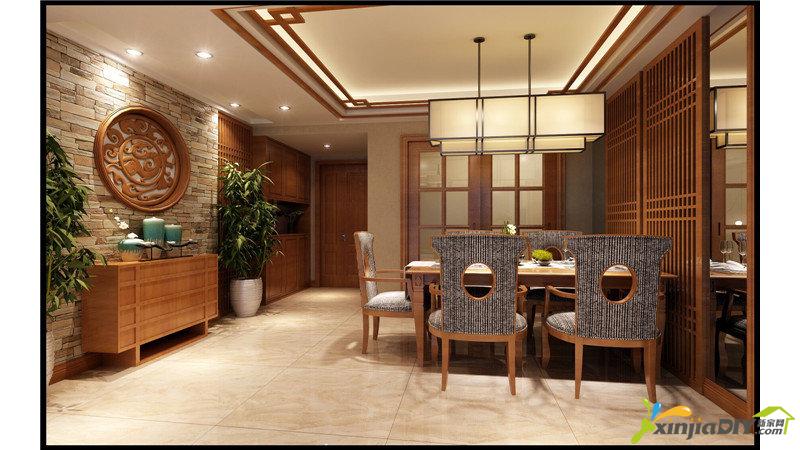 外滩一号140新中式风格-餐厅.jpg