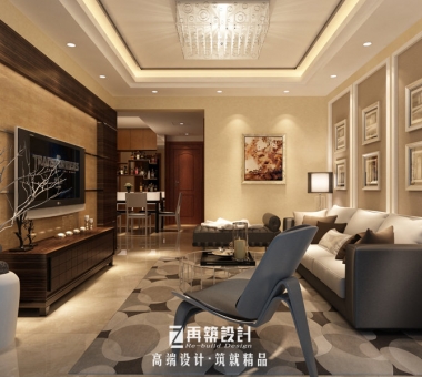 10万打造92平鑫苑世家现代精装-客厅.jpg