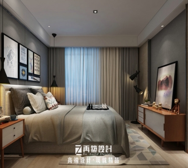 10万打造92平鑫苑世家现代精装-主卧室.jpg