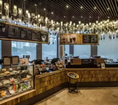 门店吧台装修效果图